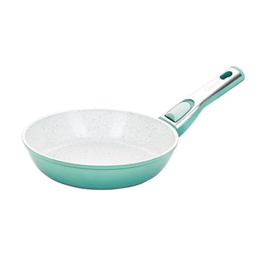 Genius Cerafit Revolution Pfanne 20 CM mit Keramik Antihaftbeschichtung, kleine Bratpfanne, abnehmbarer Griff, alle Herdarten Induktion Backofen Spülmaschinen geeignet, Türkis im Sale